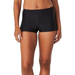 SPEEDO Women's Quantum Sheen Boyshort Size L In Anthracite